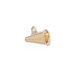 Rembrandt 10K Yellow Gold Megaphone (Medium) Charm – Add to a bracelet or necklace/
