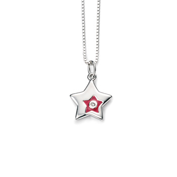 Adorable Star Diamond Pendant Necklace for Girls