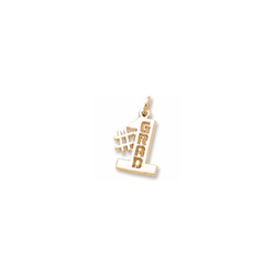 Rembrandt 14K Yellow Gold #1 Grad Charm – Add to a bracelet or necklace/