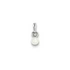 Girls Diamond & Birthstone Necklace - Freshwater Cultured Pearl