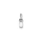 Girls Diamond & Birthstone Necklace - Created Opal Birthstone