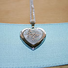 I Love You Heart Mother of Pearl Photo Locket for Girls