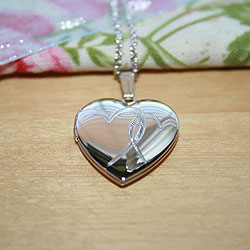 Heirloom Hand-Engraved Heart Bound Photo Locket for Girls /