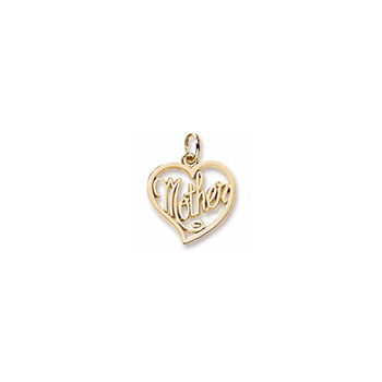 Rembrandt 10K Yellow Gold Mother Charm – Add to a bracelet or necklace