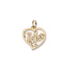 Rembrandt 10K Yellow Gold Mother Charm – Add to a bracelet or necklace/