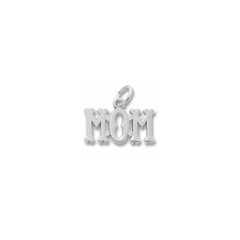Rembrandt Sterling Silver Mom Charm – Add to a bracelet or necklace