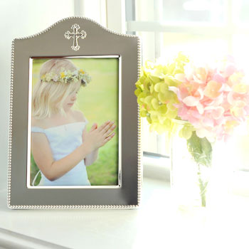 Moments Captured&trade; - Tarnish-Resistant Sterling Silver-Plated Engravable Rectangular Picture Frame - 5" x 7" - BEST SELLER