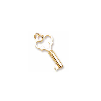 Rembrandt 10K Yellow Gold Key Charm – Add to a bracelet or necklace