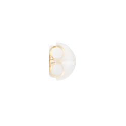 14K Yellow Gold Gold Silicone Safety Back Push On Earring Back  (One Back) - Fits all BeadifulBABY push back posts - One Back /