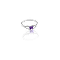 February Butterfly Baby Ring - Size 1/