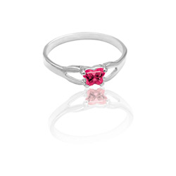 Girls July Butterfly Ring - Size 4/