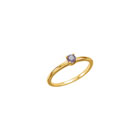 Adorable High-Quality June Birthstone Rings for Girls - 3mm Created Alexandrite Gemstone - 14K Yellow Gold Toddler / Grade School Girl Ring - Size 3 - BEST SELLER