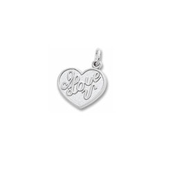 Rembrandt I Love You Heart - Sterling Silver/