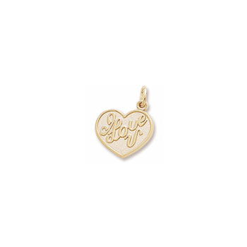 Rembrandt I Love You Heart - 10K Yellow Gold