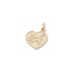 Rembrandt I Love You Heart - 10K Yellow Gold/