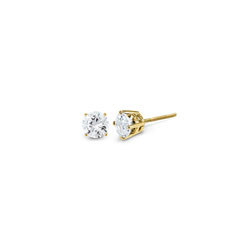 Baby / Children's Diamond Stud Earrings - 1/3 CT TW - 14K Yellow Gold/