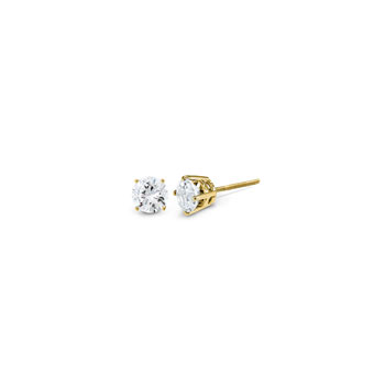 Baby / Children's Diamond Stud Earrings - 5/8 CT TW - 14K Yellow Gold