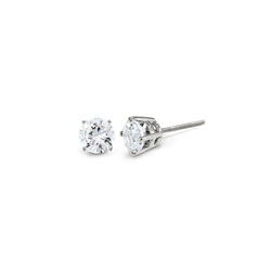 Baby / Children's Diamond Stud Earrings - 5/8 CT TW - 14K White Gold/