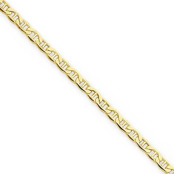 16" 14K Yellow Gold Anchor Chain - 2.40mm Link Width - (7 - 18 years)