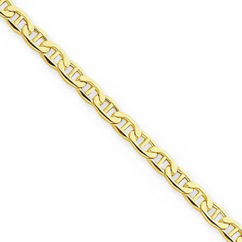 16" 14K Yellow Gold Anchor Chain - 3.20mm Link Width - (7 - 18 years)