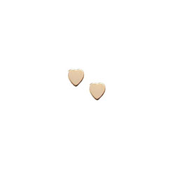 Tiny Gold Heart Earrings for Girls - 14K Yellow Gold Screw Back Earrings for Baby, Toddler, Child - BEST SELLER/