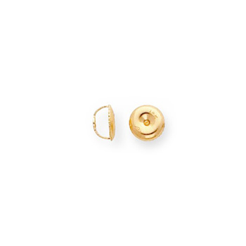 14K Yellow Gold Threaded Screw-Back Earring Back / Nut - One (1)