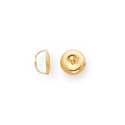 14K Yellow Gold Threaded Screw-Back Earring Back / Nut - One (1)/