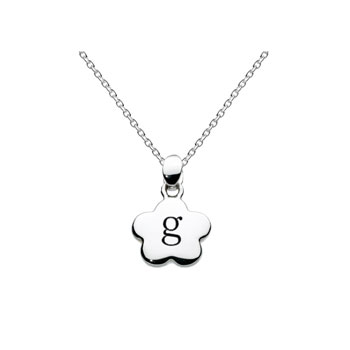 Kids Initial Necklace - Letter G - Sterling Silver