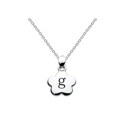 Kids Initial Necklace - Letter G - Sterling Silver/