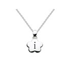 Kids Initial Necklace - Letter I - Sterling Silver