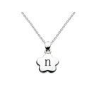 Kids Initial Necklace - Letter N - Sterling Silver