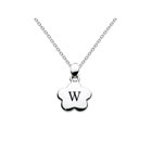 Kids Initial Necklace - Letter W - Sterling Silver