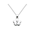Kids Initial Necklace - Letter Y - Sterling Silver