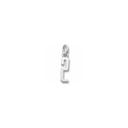 Rembrandt Sterling Silver Tiny Number 2 Charm – Add to a bracelet or necklace /