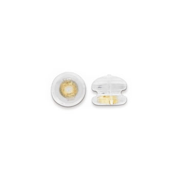 14K Yellow Gold Silicone Safety Back Screw Back Earring Back (One Back) - Fits all BeadifulBABY screw back posts - One Back 