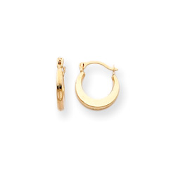 Classic Gold Hoop Earrings for Girls - 14K Yellow Gold/