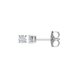 Baby / Little Girl Diamond Stud Earrings - 1/4 CT TW - 14K White Gold/