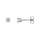 Baby / Little Girl Diamond Stud Earrings - 1/3 CT TW - 14K White Gold