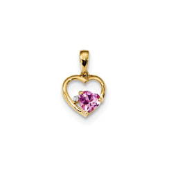 Beautiful Heart Necklace for Little Girl - 14K Gold/