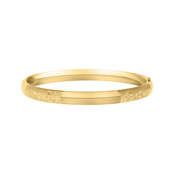 Girls Bangle Bracelet - 14K Gold-Filled