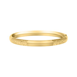 Girls Bangle Bracelet - 14K Gold-Filled/