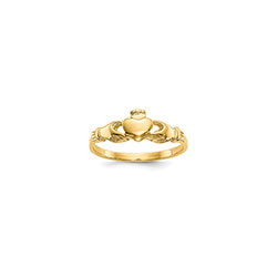 Claddagh Baby Ring - 14K Yellow Gold - Size 1/