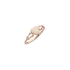 You Are My Heart - 14K Yellow Gold Children's Engravable Heart Signet Ring - Size 4