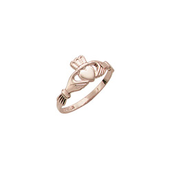 Claddagh - Love, Friendship, & Loyalty - 14K Yellow Gold Children's Claddagh Ring - Size 4 Child Ring/