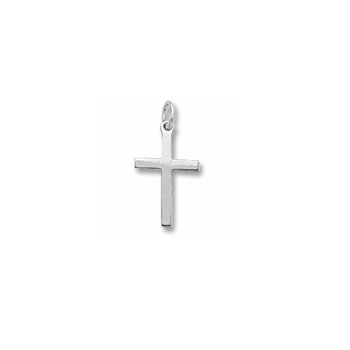 Rembrandt Sterling Silver Large Cross Charm – Add to a bracelet or necklace