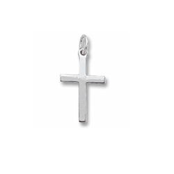 Rembrandt Sterling Silver Large Cross Charm – Add to a bracelet or necklace/