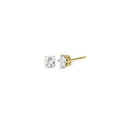 Baby / Children's Diamond Stud Earrings - 1/6 CT TW - 14K Yellow Gold/