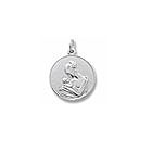 Mother Holding Baby Disc Charm