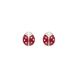 Ladybug Earrings for Girls/