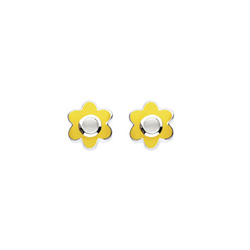 Genuine Moonstone Adorable Flower Girls Earrings - June Birthstone/